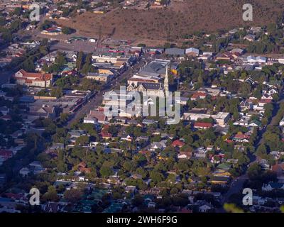 Ville de Graaff-Reinet dans la province du Cap oriental en Afrique du Sud. Banque D'Images