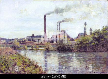 Berthe Morisot (1841-1895), Français, Impressionnisme - Eugène Manet et sa fille dans le jardin - 'Eugène Manet et sa fille dans le jardin' Banque D'Images