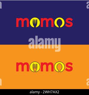 Logo Momo Vector. Logo Momo rastaurent Illustration de Vecteur