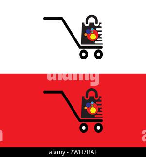 Conception de logo de vecteur d'achat Illustration de Vecteur