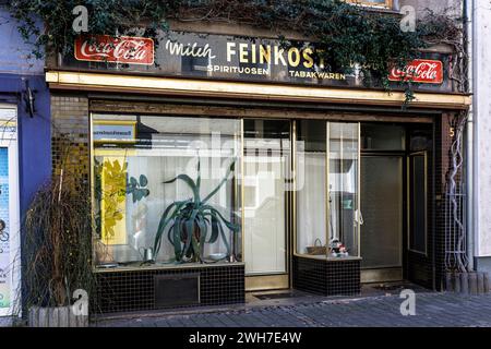 Ancien magasin fermé sur la Ritterstrasse, Cologne, Allemagne. altes geschlossenes Geschaeft in der Ritterstrasse, Koeln, Deutschland. Banque D'Images