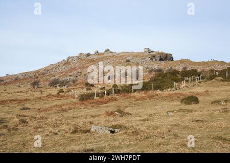 The Cheesewring on Bodmin Moor, Cornouailles au Royaume-Uni Banque D'Images