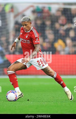 Nottingham, Royaume-Uni. 07 février 2024. Danilo de Nottingham Forest pendant le match de 4e tour du Nottingham Forest FC contre Bristol City FC Emirates FA Cup au City Ground, Nottingham, Angleterre, Royaume-Uni le 7 février 2024 Credit : Every second Media/Alamy Live News Banque D'Images