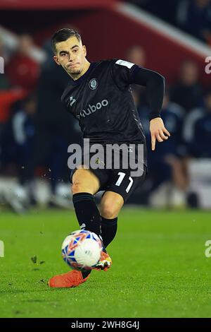 Nottingham, Royaume-Uni. 07 février 2024. Anis Mehmeti de Bristol City lors du Nottingham Forest FC contre Bristol City FC Emirates FA Cup 4th Round Replay au City Ground, Nottingham, Angleterre, Royaume-Uni le 7 février 2024 Credit : Every second Media/Alamy Live News Banque D'Images