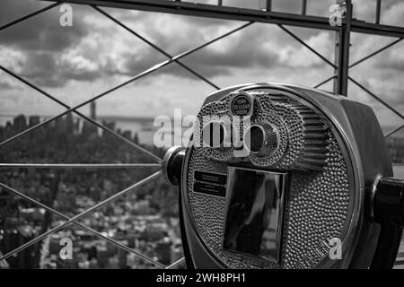 Vue depuis l'Empire State Building - New York City Banque D'Images