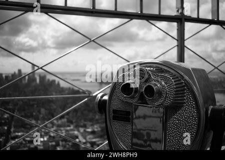 Vue depuis l'Empire State Building - New York City Banque D'Images