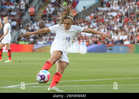 Géorgie Stanway Angleterre - Irlande du Nord UEFA Womens Euro 15 juillet 2022 St Marys Stadium Southampton Banque D'Images