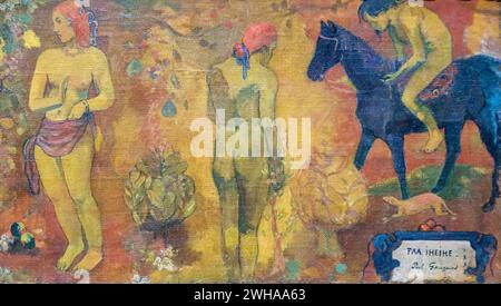 FAA fragment, Paul Gauguin , 1898, huile sur toile, National Gallery, Londres, Angleterre, Grande-Bretagne Banque D'Images