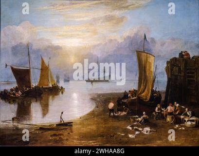 Sun Rising through Vapor, Joseph Mallord William Turner, avant 1807, huile sur toile, National Gallery, Londres, Angleterre, Grande-Bretagne Banque D'Images