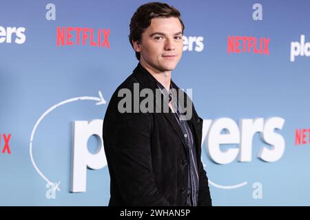 Hollywood, États-Unis. 08th Feb, 2024. HOLLYWOOD, LOS ANGELES, CALIFORNIE, États-Unis - 08 FÉVRIER : Joel Courtney arrive à la première de Los Angeles de 'Players' de Netflix qui se tient au théâtre égyptien Hollywood le 8 février 2024 à Hollywood, Los Angeles, Californie, États-Unis. (Photo de Xavier Collin/image Press Agency) crédit : image Press Agency/Alamy Live News Banque D'Images