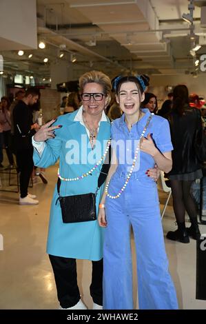 Claudia Effenberg und Klaudia Giez beim Mates date influencer Event auf der Berlin Fashion week automne/hiver 2024 in der Berliner Freiheit. Berlin, 0 Banque D'Images