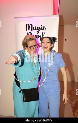 Claudia Effenberg und Klaudia Giez beim Mates date influencer Event auf der Berlin Fashion week automne/hiver 2024 in der Berliner Freiheit. Berlin, 0 Banque D'Images