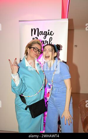 Claudia Effenberg und Klaudia Giez beim Mates date influencer Event auf der Berlin Fashion week automne/hiver 2024 in der Berliner Freiheit. Berlin, 0 Banque D'Images