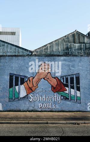 graffiti situé sur le vieux mur de belfast, irlande du nord, en octobre 2018 Banque D'Images