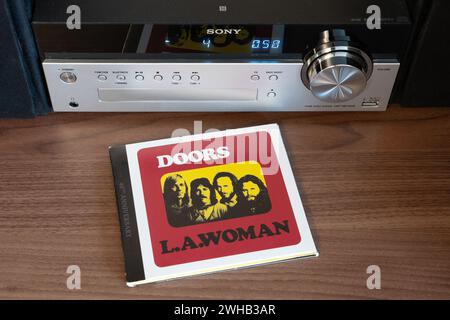 L.A. Woman Albums de The Doors L.A. Woman L.A. Woman Albums de The Doors. Le chanteur Jim Morrison meurt 2 mois et 2 semaines après la sortie de l'album Banque D'Images