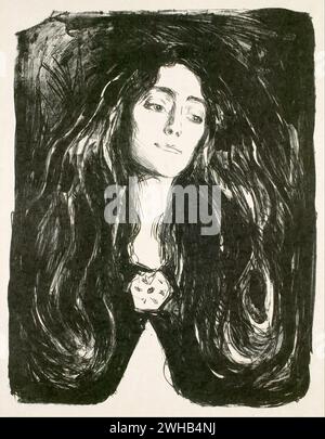 Edvard Munch (1863-1944) - norvégien - Expressionnisme - la broche ; eva mudocci [1903/1 Banque D'Images