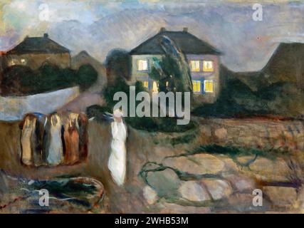Edvard Munch (1863-1944) - norvégien - Expressionnisme - la tempête [1893/1 Banque D'Images