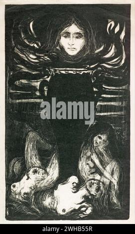 Edvard Munch (1863-1944) - norvégien - Expressionnisme - L'urne [1896/1 Banque D'Images