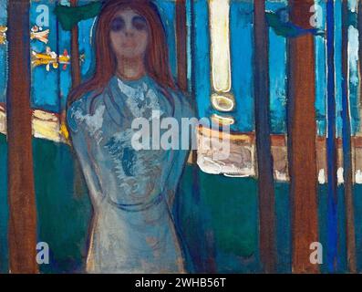 Edvard Munch (1863-1944) - norvégien - Expressionnisme - la voix , nuit d'été [1896/1 Banque D'Images
