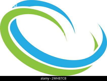 Le symbole d'ondes de l'eau et de l'icône vecteur modèle Logo Illustration de Vecteur