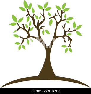 Arbre généalogique famille modèle logo vector illustration Illustration de Vecteur