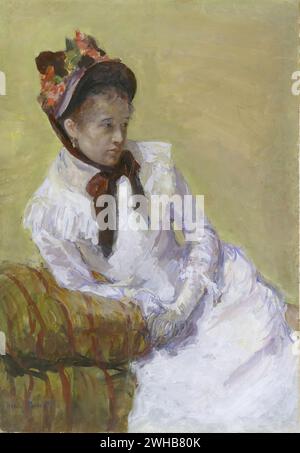 Mary Cassatt - autoportrait Banque D'Images