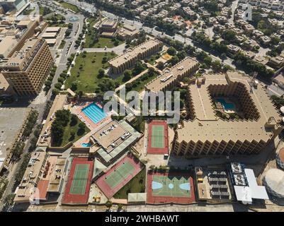 Une vue aérienne d'une ville Riyad Banque D'Images
