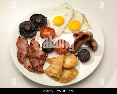 Irish Fry ou Irish Breakfast ou Ulster Fry, Irlande Banque D'Images