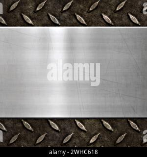 Texture de fond métallique ancienne Banque D'Images