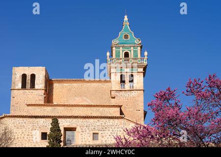 Église du monastère, Chartreuse de Valldemossa, ancien monastère de l'ordre des Chartreux, Valldemossa, Majorque, Îles Baléares, Espagne Banque D'Images