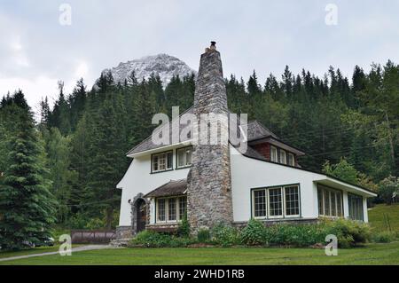 Maison du surintendant, Field, parc national Yoho, Colombie-Britannique, Canada Banque D'Images