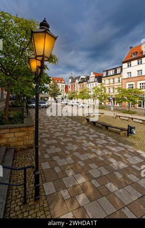 La vieille ville historique de Zeitz, Burgenlandkreis, Saxe-Anhalt, Allemagne Banque D'Images