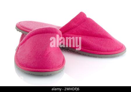Une paire de chaussons rose Banque D'Images