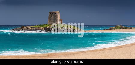 Torre di Bari, Bari Sardo, Sardaigne, Italie Banque D'Images