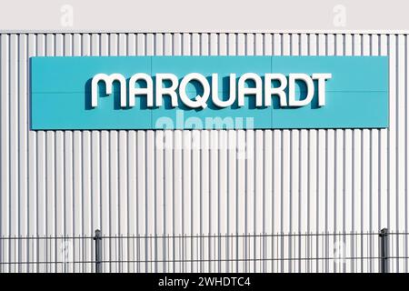 Usine Marquardt, fabricant des industries électromécaniques et électroniques, notamment automobile, systèmes de gestion des batteries, développement durable, Banque D'Images