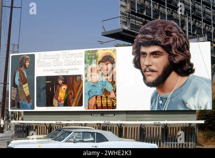 Johnny Rivers, 1970, Sunset Strip, West Hollywood, Los Angeles, Californie, Slim Slo Slider, disque, album, musique Banque D'Images