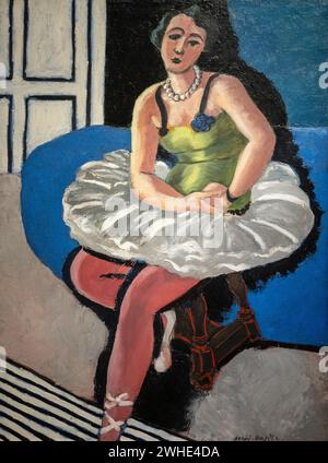 Henri Matisse 1927 huile sur toile 'danseuse de ballet assise sur un tabouret' au Musée d'Art de Baltimore Banque D'Images