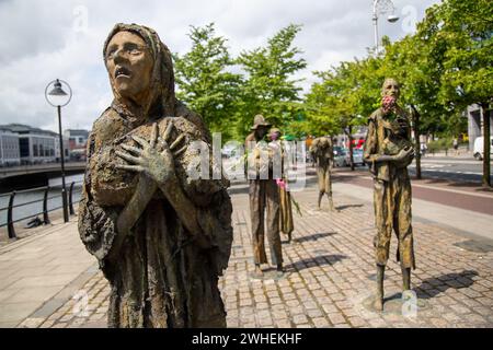 '11.07.2019, Irlande, comté de Dublin, Dublin - Mémorial de la famine pour le million de victimes de la Grande famine (1845-1849), causée par le mildiou de la pomme de terre. 00A1 Banque D'Images