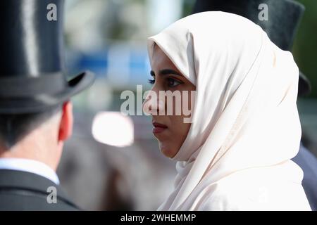 '21.06.2023, UK, Windsor, Ascot - Sheikha Hissa bint Hamdan al Maktoum, propriétaire de chevaux. 00S230621D396CAROEX.JPG [AUTORISATION DU MODÈLE : NON, AUTORISATION DU PROPRIÉTAIRE : NON Banque D'Images