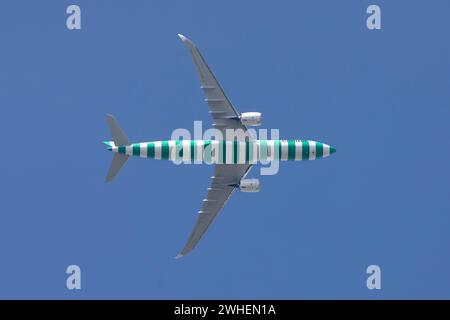 '18.08.2023, Allemagne, Rhénanie-Palatinat, Ingelheim - A330 de la compagnie aérienne Condor en vol. 00S230818D309CAROEX.JPG [AUTORISATION DU MODÈLE : NON APPLICABLE, Banque D'Images