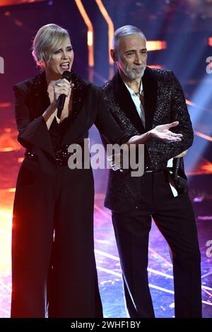 Sanremo, Italie. 10 février 2024. Sanremo, 74ème Festival de la chanson italienne - 4ème soirée - sur la photo : Jalisse crédit : Agence photo indépendante/Alamy Live News Banque D'Images