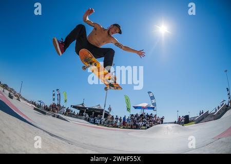 Jorge Simoes pendant le DC Skate Challenge Banque D'Images