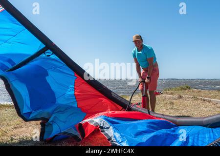 Kite surfeur Banque D'Images