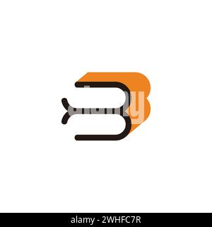 vecteur coloré de logo d'éducation de lettre b livre Illustration de Vecteur