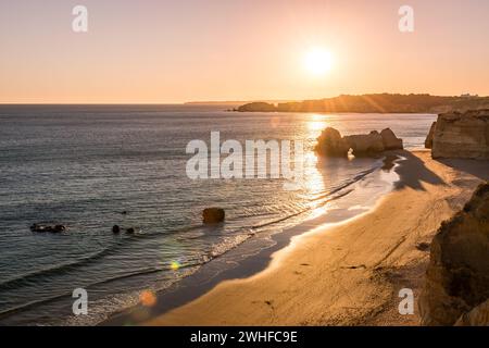 Praia da Rocha à Portimao, Algarve Banque D'Images