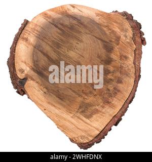 Tranche de bûche de bois Banque D'Images