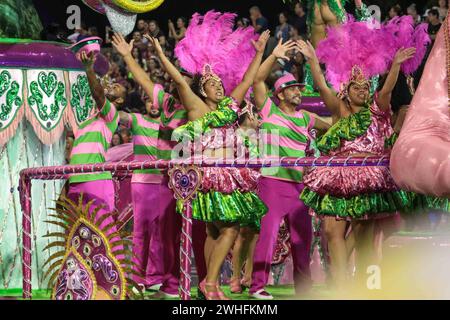 Carnaval SP Turis 2024 SAO PAULO SP, 02/09/2023 - SP Turis Carnaval /défilé des écoles de groupe spécial - Barroca zona sul , en défilé ce vendredi soir, à l'Anhembi Sambodromo, Sao Paulo 09. IMAGO / Jefferson Aguiar Sao Paulo Brasil Copyright : xJeffersonxAguiarx Banque D'Images