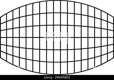 Rectangle dans la grille de projection icône en damier couleur noire illustration vectorielle image plat style simple Illustration de Vecteur
