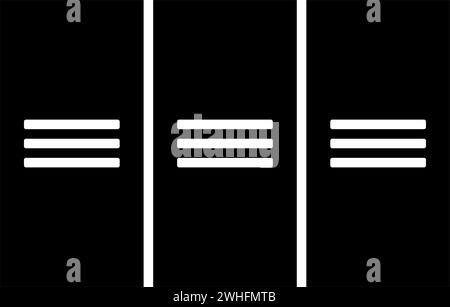 Armoire en métal casiers en acier boîtes icône de vecteur de couleur noire illustration d'image plat style simple Illustration de Vecteur