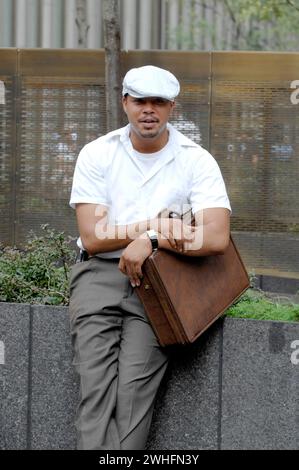 Manhattan, États-Unis d'Amérique. 25 septembre 2007. SMG Terrence Howard Fighting 092607 18 COUVERTURE EXCLUSIVE NEW YORK - 26 SEPTEMBRE 2007 : L'acteur Terrence Howard sur le tournage de son nouveau film 'Fighting', le 26 septembre 2007 à New York. People ; Terrence Howard Credit : Storms Media Group/Alamy Live News Banque D'Images